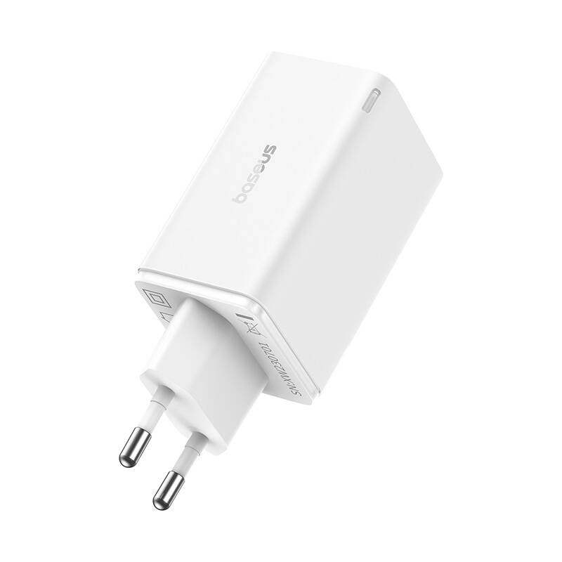 Baseus GAN6 Pro Fast Charger, 2xUSB-C + 2xUSB, 65W (white)