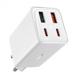 Baseus GAN6 Pro Fast Charger, 2xUSB-C + 2xUSB, 65W (white)