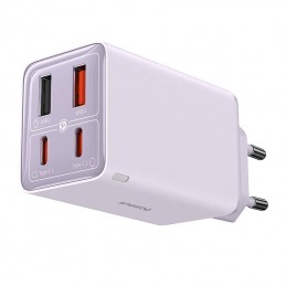 Baseus GAN6 Pro Fast Charger, 2xUSB-C + 2xUSB, 65W (purple)