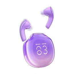 Earphones TWS Acefast T9, Bluetooth 5.3, IPX4 (grape purple)