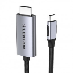 Lention USB-C to 4K60Hz HDMI cable, 3m (gray)