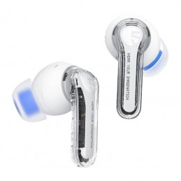 Earphones Soundpeats Clear (white)