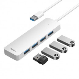 Hub Baseus UltraJoy Series Lite 4-Port 1,5m (USB to USB3.0*4) (white)