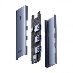 Hub Baseus UltraJoy Series Lite 4-Port 50cm (USB to USB3.0*4+Type-C5V) (szary)