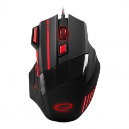Wired gaming mouse Esperanza EGM201R (red)