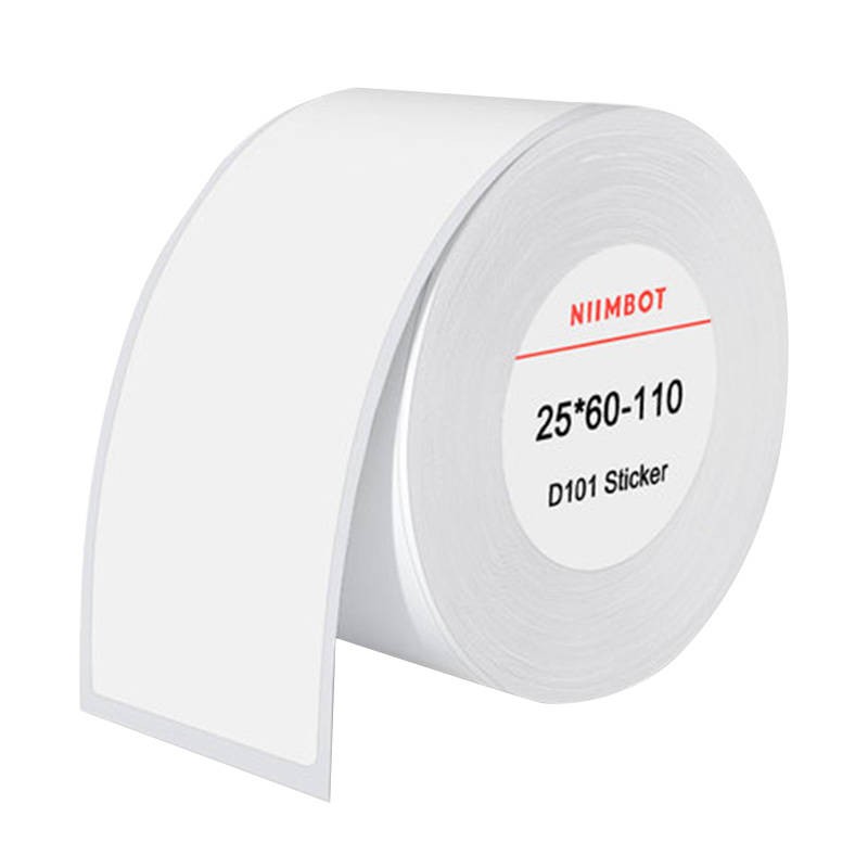 Termální štítky Niimbot samolepky 25x60 mm, 110 ks (bílé) Termální štítky Niimbot samolepky 25x60 mm, 110 ks (bílé)