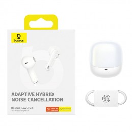 Earphones TWS Baseus Bowie M3 (white)