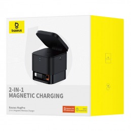 2in1 Magnetic Wireless Charger Baseus MagPro 25W (Black)