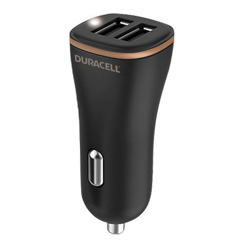 Nabíječka do auta 2xUSB 30W Duracell (černá)