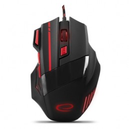 ESPERANZA EGM201R WIRED MOUSE FOR GAMERS 7D OPT. USB MX201 WOLF RED