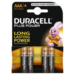Duracell MN 2400 Plus Power AAA (LR03) Blister Pack 4pcs