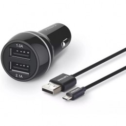 Philips DLP2357U/10 2xUSB Car charger + Micro USB cable 12V 3.1A