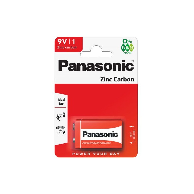 Panasonic 6F22-1BB (9V) Blister Pack 1pcs