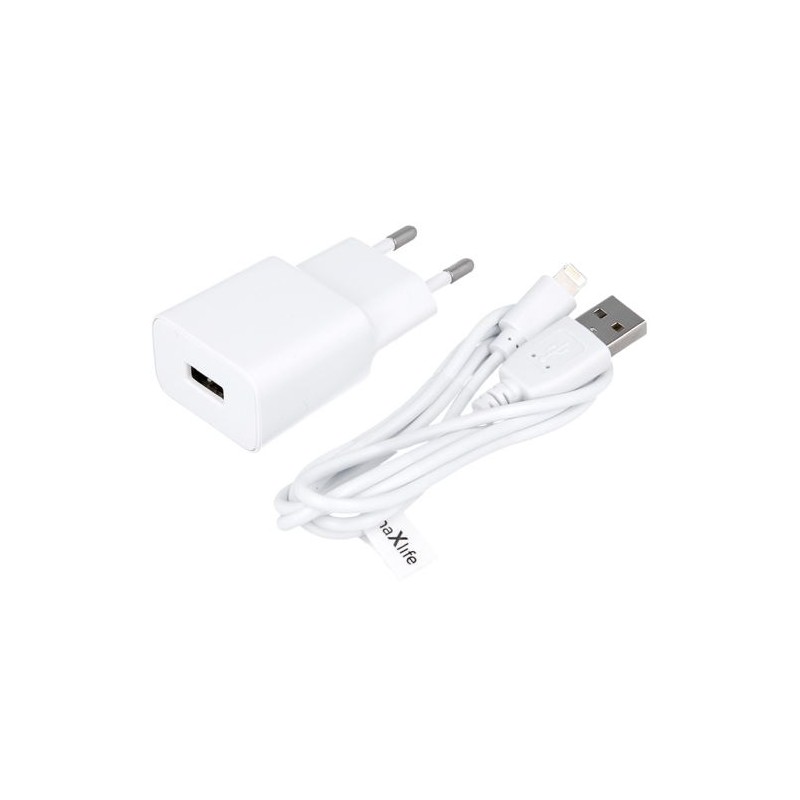 Maxlife MXTC-01 USB charger + Lightning cable 1m