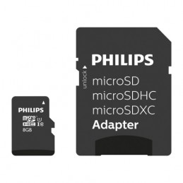 Philips MicroSDHC 8GB class 10/UHS 1 + Adapter
