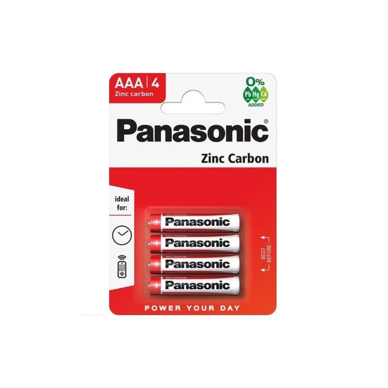 Panasonic R03-4BB (AAA) Blister Pack 4pcs