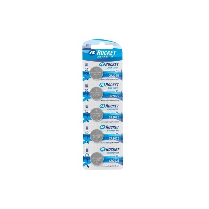 Rocket CR2025-5BB Blister Pack 5pcs.