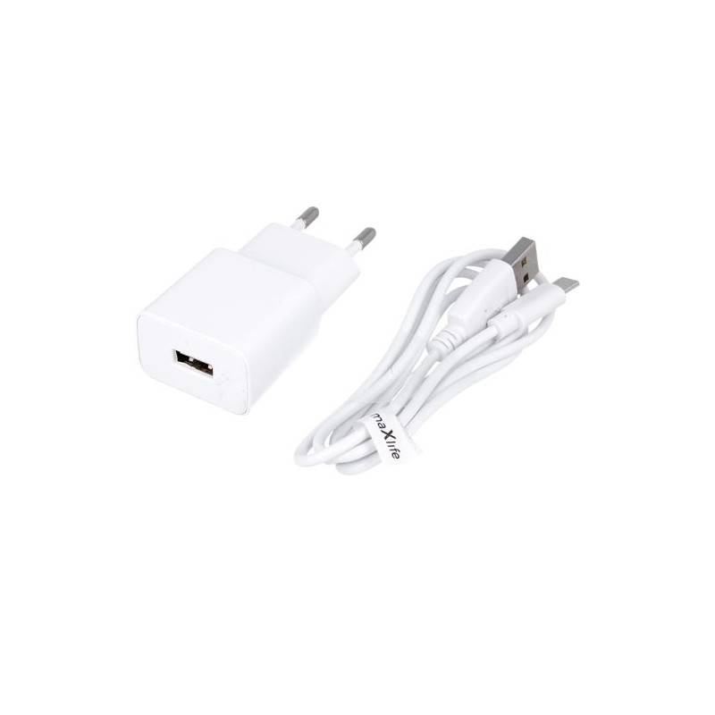 Maxlife MXTC-01 USB charger + Type C cable 1m