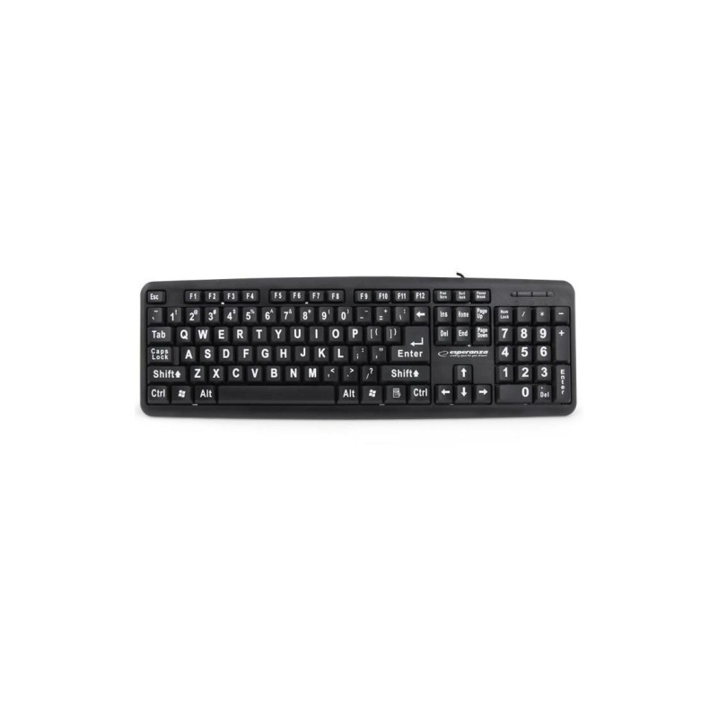 Esperanza EK129 KEYBOARD WITH BIG LETTERS eng