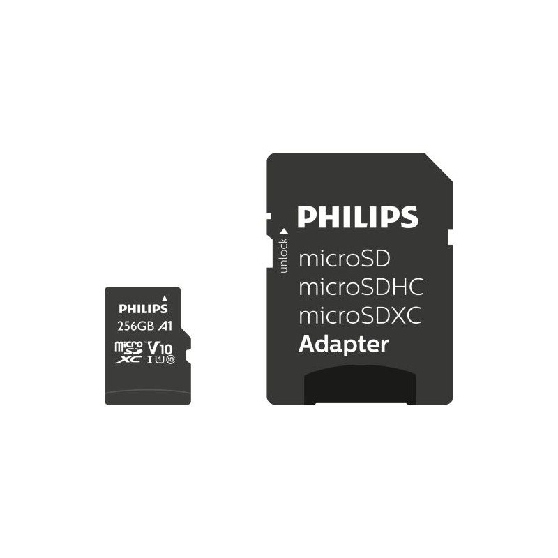 PHILIPS MicroSDHC 256GB class 10/UHS 1 + Adapter