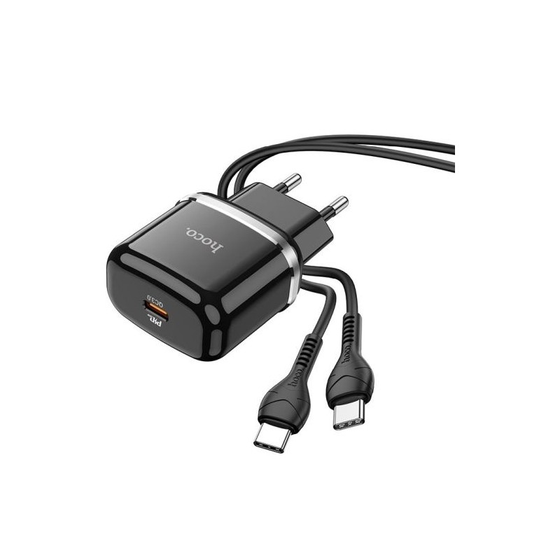 Hoco N24 Charger Type-C QC3.0 20W + Type-C cable 1m