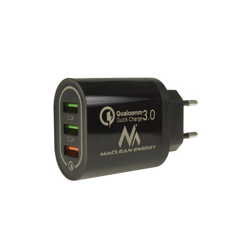 Maclean Energy MCE479B 3xUSB charger QC 3.0