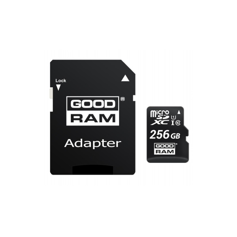 Goodram MICROSDHC 256GB CLASS 10/UHS 1 + ADAPTER