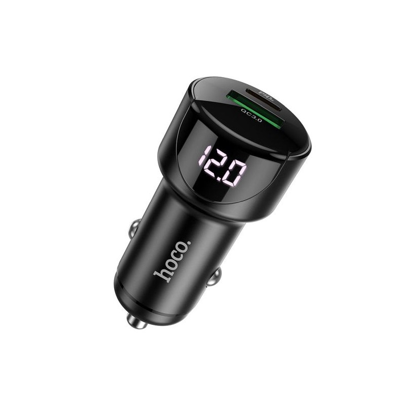 Hoco Z42 Car charger with LED display QC3.0+PD20W