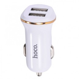 Hoco Z1 USB CAR CHARGER 12/24V 2.1A WHITE