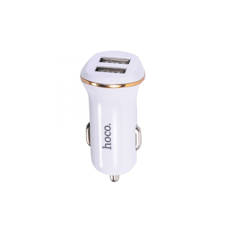 Hoco Z1 USB CAR CHARGER 12/24V 2.1A WHITE
