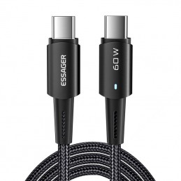 Kabel USB-C do USB-C 60W Essager 1m (czarny)