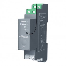 2-channel DIN rail relay Shelly Qubino Pro 2