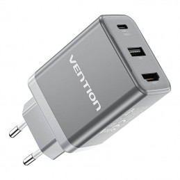 Ładowarka sieciowa Vention FJAH0-EU USB(C+A)+HDMI GaN (60W-5W-4K@60Hz) (szara)