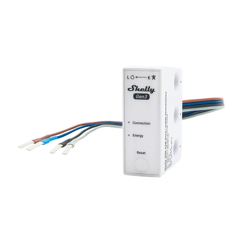 Miernik energii 1-3-kanałowy WiFi Shelly 3EM-63W Gen3 (model przewodowy)