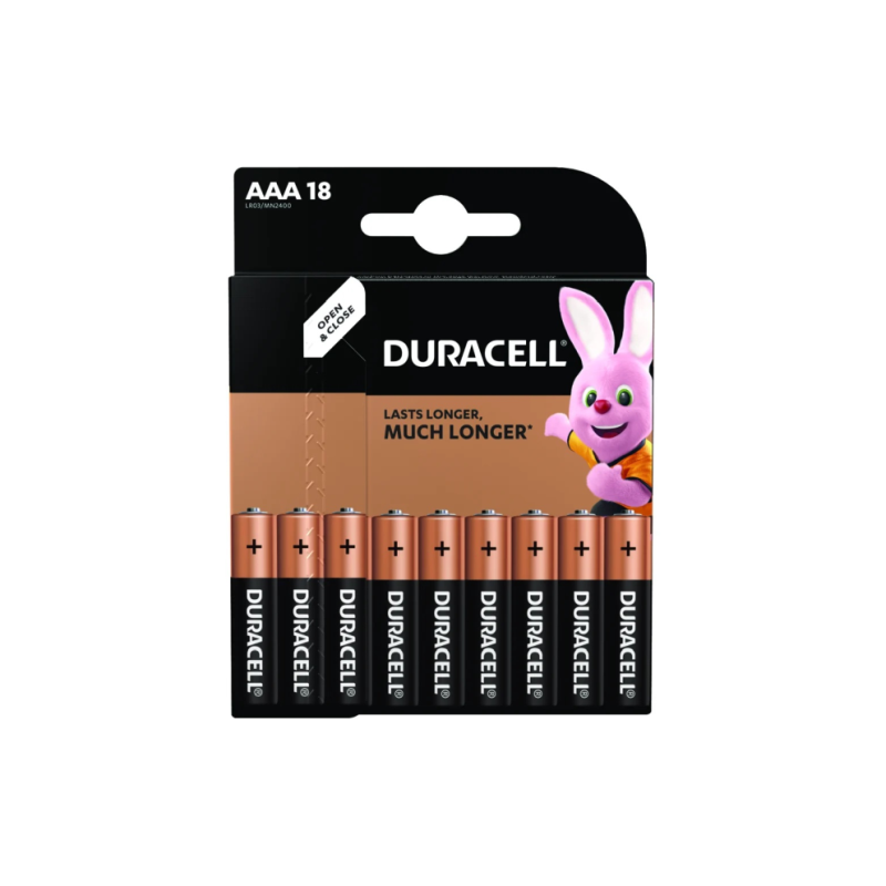 Duracell MN 2400 Basic AAA (LR03) blister pack 18pcs Duracell MN 2400 Basic AAA (LR03) blister pack 18pcs