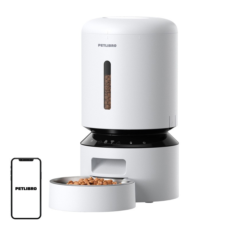 Dozownik karmy Petlibro Granary WiFi, 5L (biały)