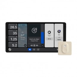 Podwójny panel sterowania Shelly Wall Display X2 WiFi-BLU (srebrny) + BLU H -