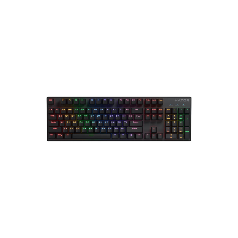 Hator HTK204UA Icefall Mecha Rainbow 104 Wireless gaming keyboard ENG-UA-RU