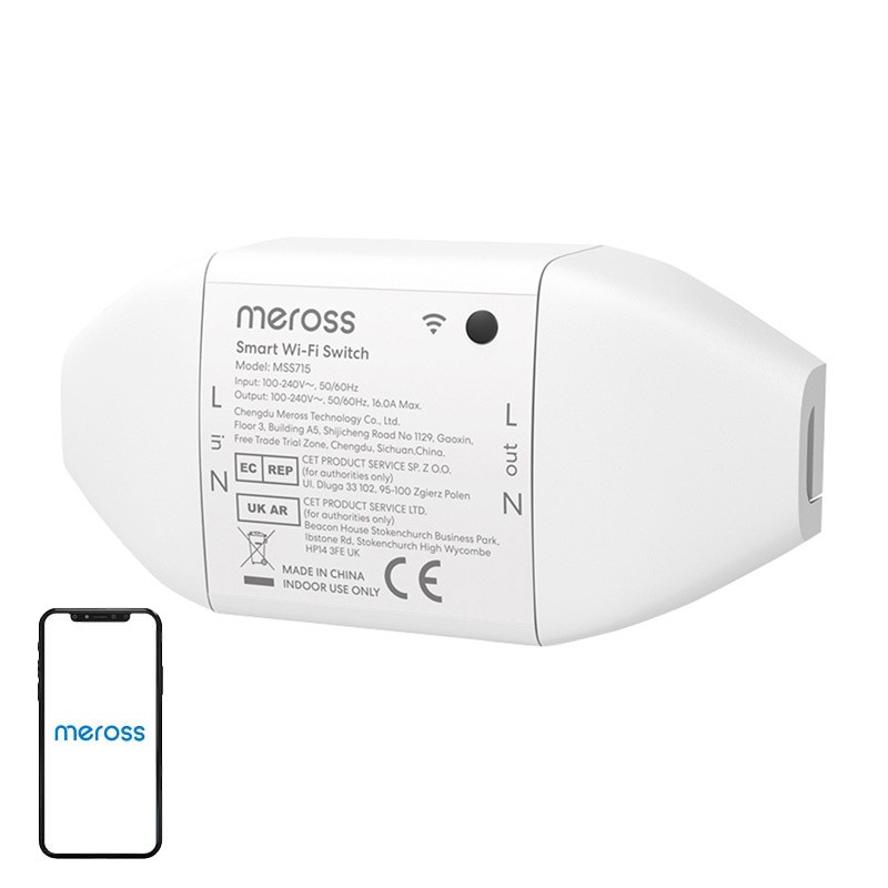 Inteligentny przełącznik WiFi Meross MSS715MA-UN (Matter) Inteligentny przełącznik WiFi Meross MSS715MA-UN (Matter)