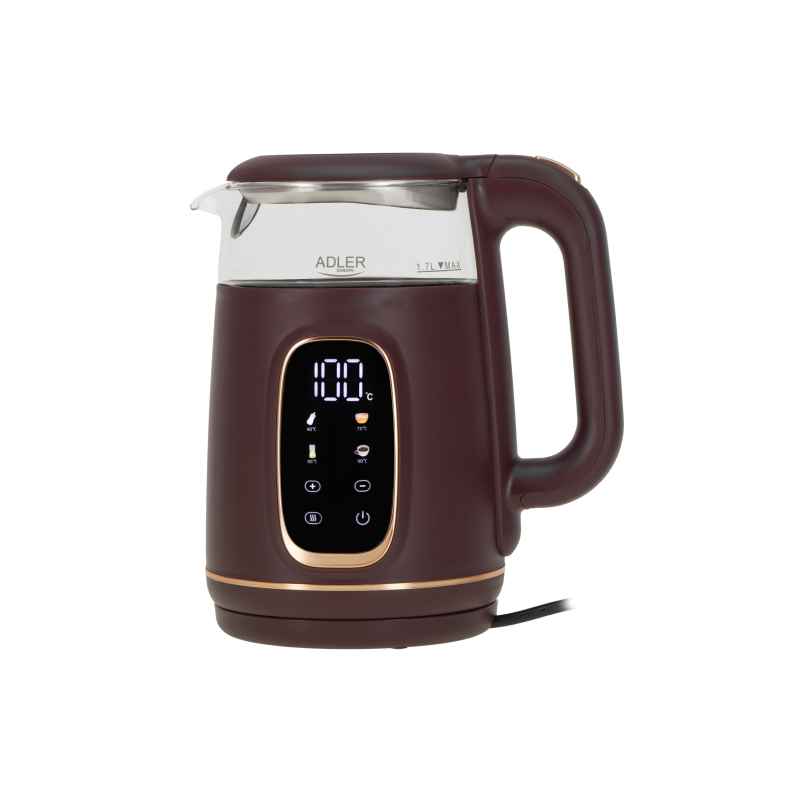Adler AD 1305BU Electric kettle with temperature control 1.7L 2200W Adler AD 1305BU Electric kettle with temperature control 1.7L 2200W