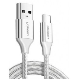 Nickel-plated USB-C cable...