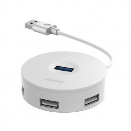 Baseus Hub 4in1 USB to USB 3.0 + 3x USB 2.0 15cm (White)