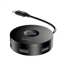 Baseus Hub 4in1 USB-C to USB 3.0 + 3x USB 2.0 15cm (Black)