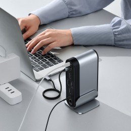 Working Station Baseus Multifunctional Type-C HUB Adapter (CN+UK+EU) Dark grey