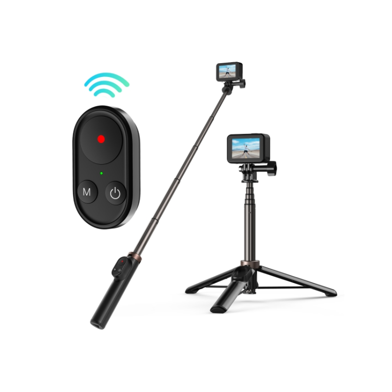 Selfie stick Telesin for smartphones and sport cameras with BT remote controller (TE-RCSS-001)