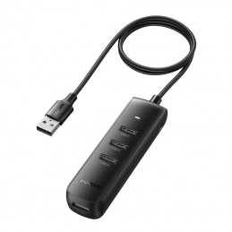 4in1 adapter UGREEN CM416 USB to 4x USB 0.25m (black)