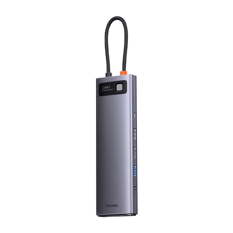 Hub USB-C 12in1 Baseus Metal Gleam Series Grey