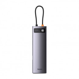 Hub USB-C 12in1 Baseus Metal Gleam Series Grey