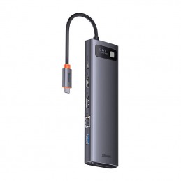 Hub USB-C 12in1 Baseus Metal Gleam Series Grey