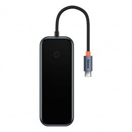 Hub 5in1 Baseus AcmeJoy series USB-C to 2xUSB 3.0 + USB 2.0 + USB-C PD + HDMI (dark grey)